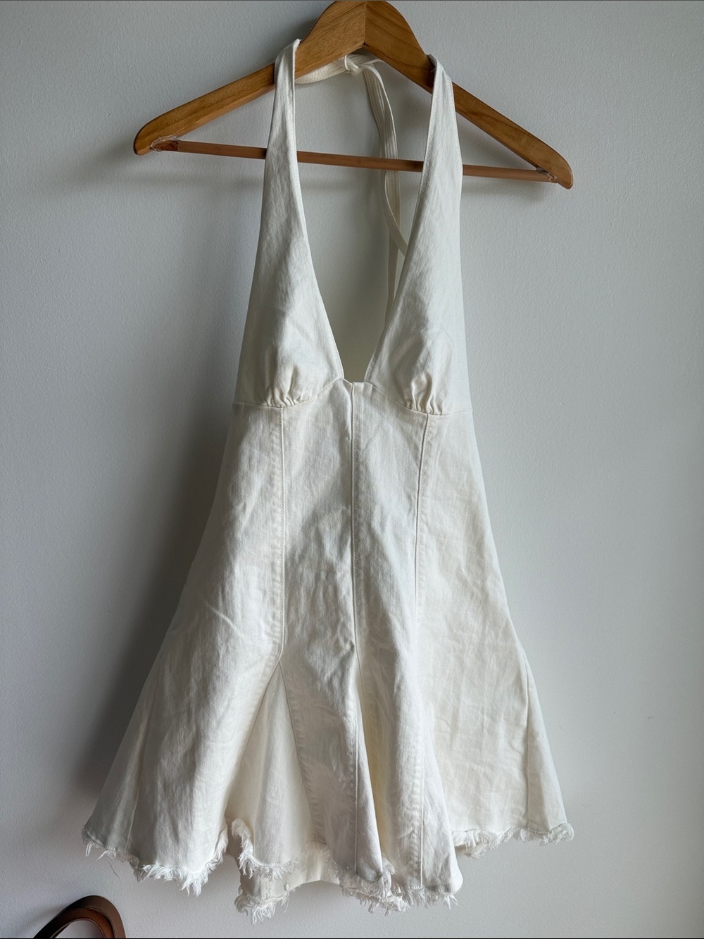 NWT Urban Outfitters White Denim Dress Size Large